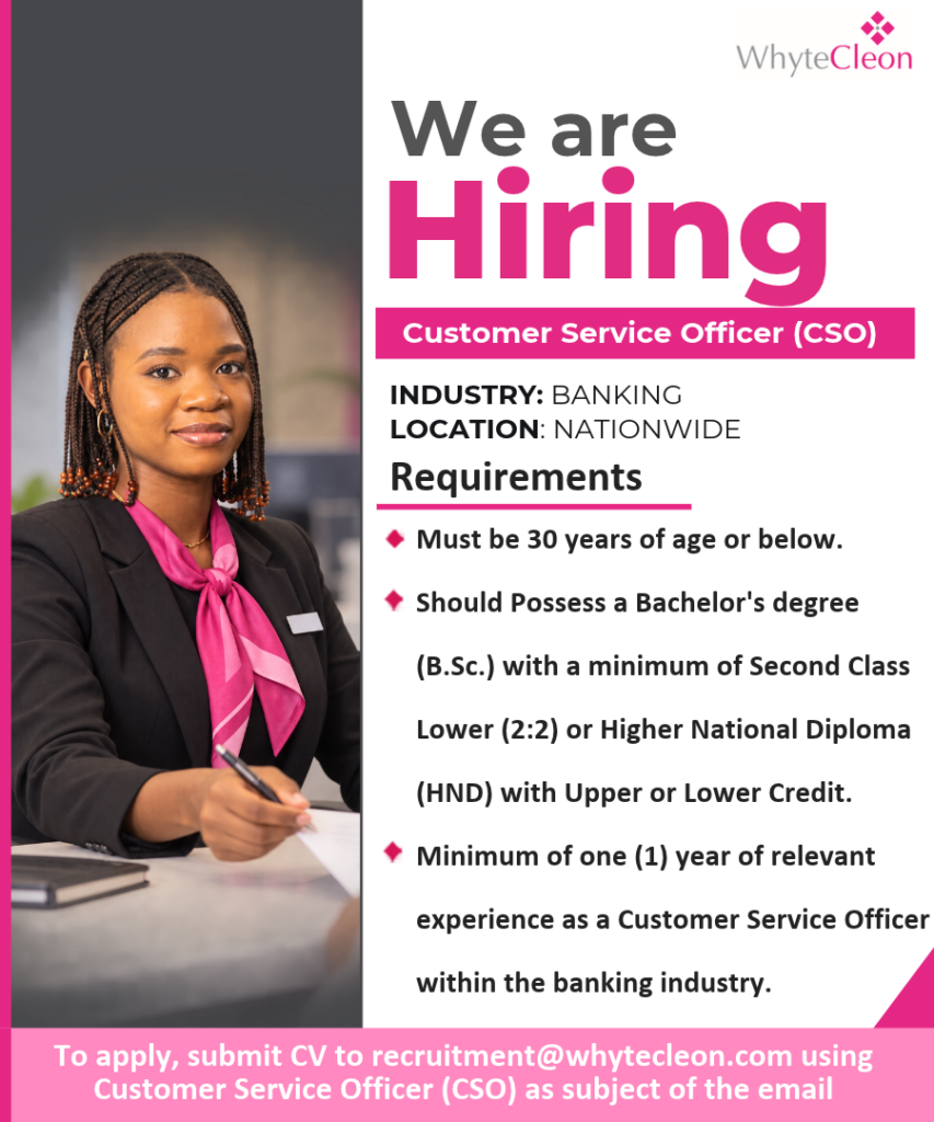 CUSTOMER SERVICE OFFICER